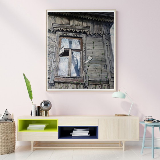 Original Oil Painting Contemporary Art Symbolism Window – Paintings & Drawings, Canvas (photo 2 of 7)