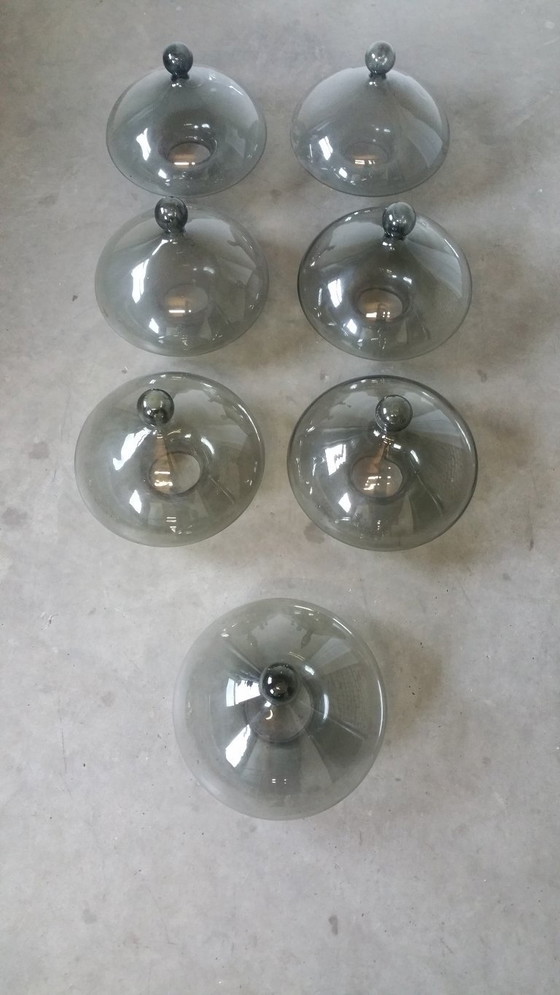 Image 1 of 2x RAAK high chaparral vintage lamp 60's mushroom(+reserveglas!)