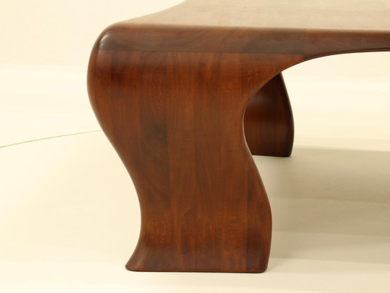 Image 1 of Organic Coffee Table in Solid Iroko by Marc Van Rampelberg