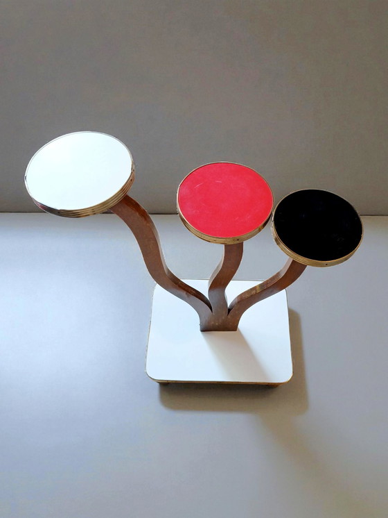 Image 1 of Porta piante vintage in legno e formica