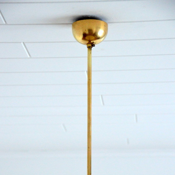 Image 1 of Hanglamp Opaline Geel Art Deco 1930