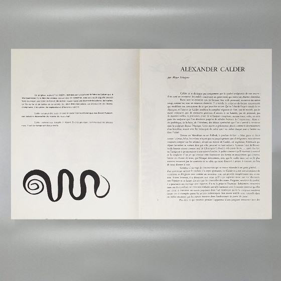 Image 1 of Alexander Calder "Derriere Le Miroir" n. 156 with Seven Lithographs by Maeght Editeur.