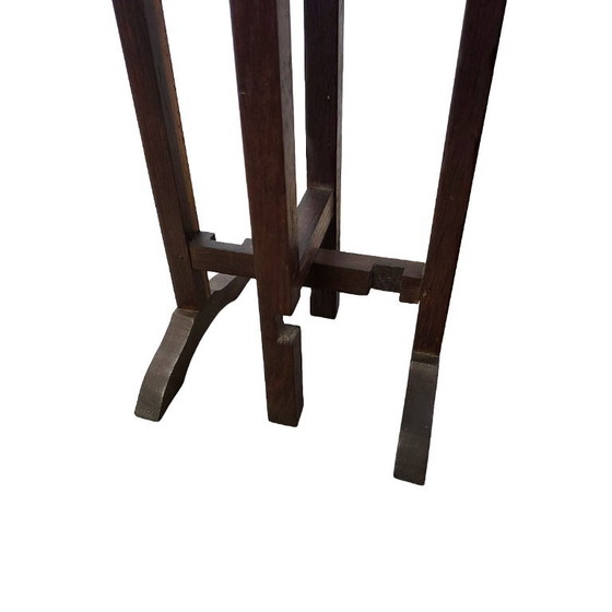 Old French Oak Folding Side Table, 1950s – Wood (photo 6 of 6)