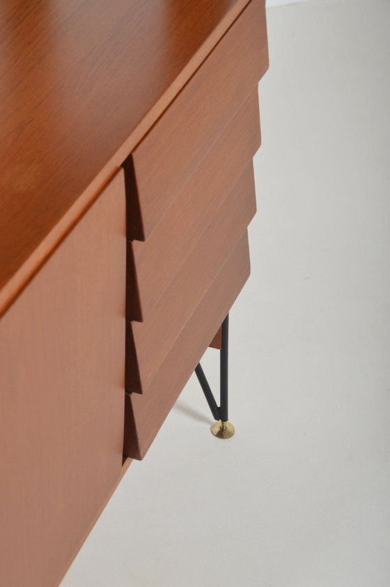 Image 1 of Italian freestanding wall rack by ISA Bergamo, 1950s