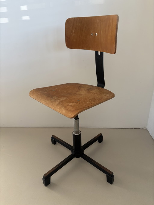 Auténtica silla de dibujo industrial danesa original de Bøhmer de los años 60-70.