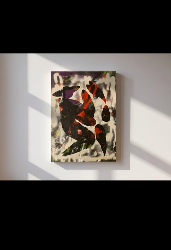 Häkki - Numinoso XL - 100x70 - firmato a mano con COA, Dipinti e disegni, Tela, Nero (foto 4 di 5)
