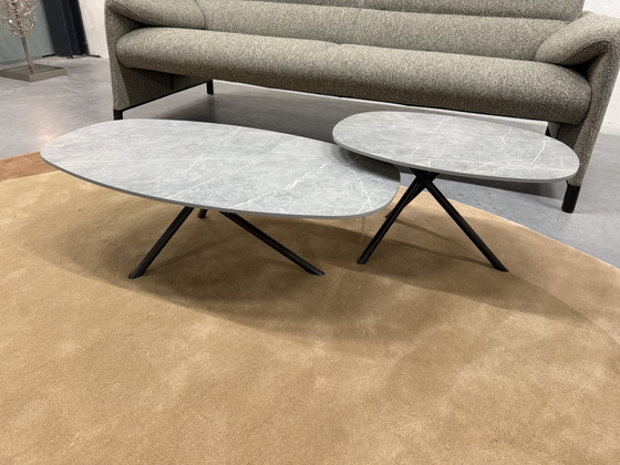 Image 1 of Metaform Triple Coffee Table Set Ceramic stone 