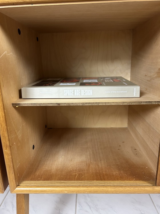 Image 1 of Parete attrezzata indipendente in stile scandinavo vintage