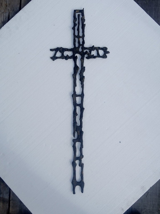 Image 1 of Crocifisso in ferro d'epoca di Attilio Biancardi, Italia 1970