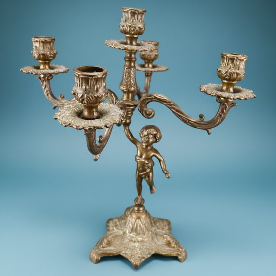 Image 1 of Antieke Kandelaar Brons