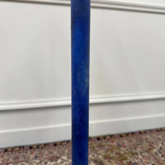 Italienische Pr. vergoldete Stehleuchte mit Seilen, Stehleuchten, Metall, Blau, Hollywood Regency (Foto 8 von 9)