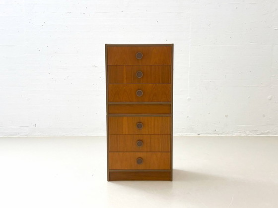 Image 1 of Set di 2 comodini in teak, stile metà secolo, anni '60.