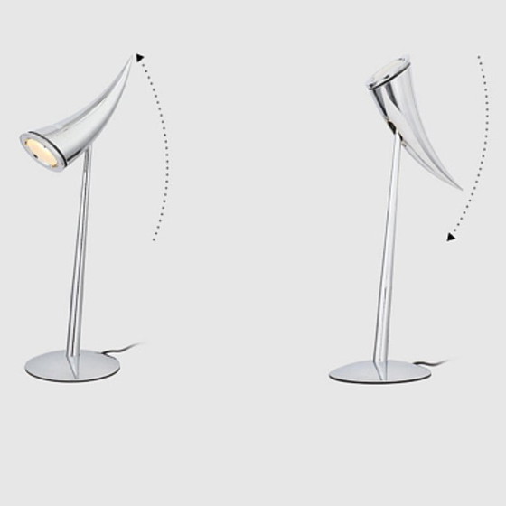Image 1 of Philippe Starck, lampada 'ARA', metallo cromato lucido (FLOS, Italia).