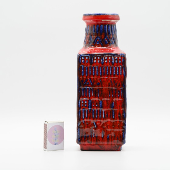 Image 1 of Vase Retro BAY Céramique DUO 606-30 + 70-25 Fat Lava Vintage 60s WGP Mid Century