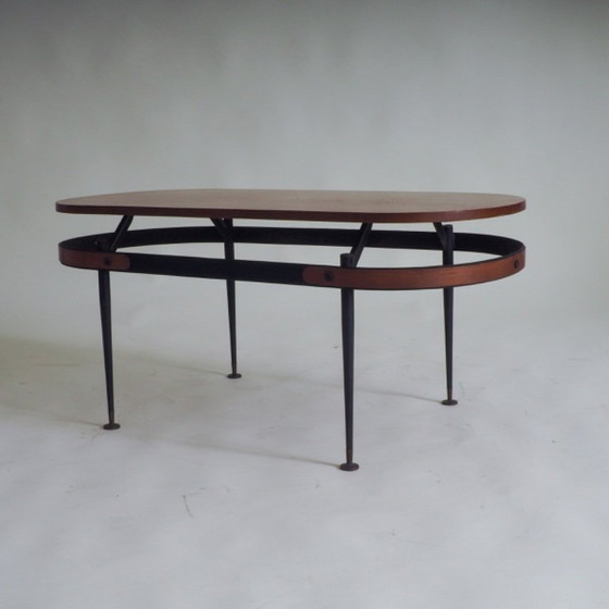 Image 1 of Tavolino ovale in legno di Silvio Cavatorta