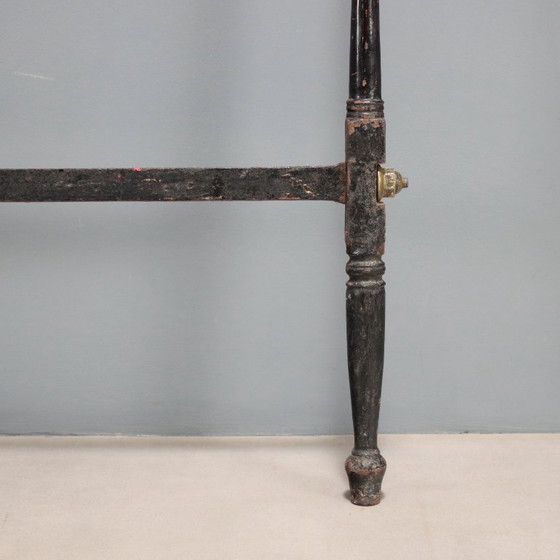 Image 1 of Cabecero de hierro lacado en negro