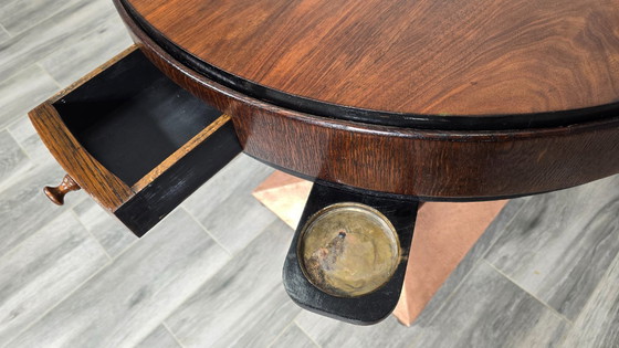 Image 1 of Art Deco Schaak/Pokertafel