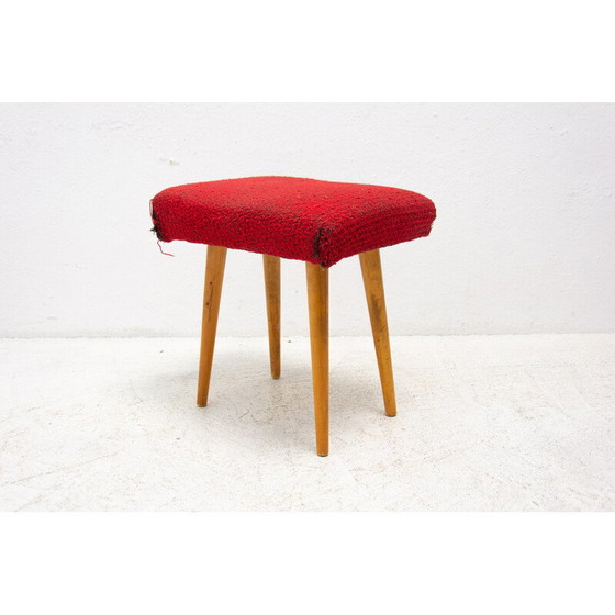 Image 1 of Mid century upholstered footrest, Czechoslovakia 1960s