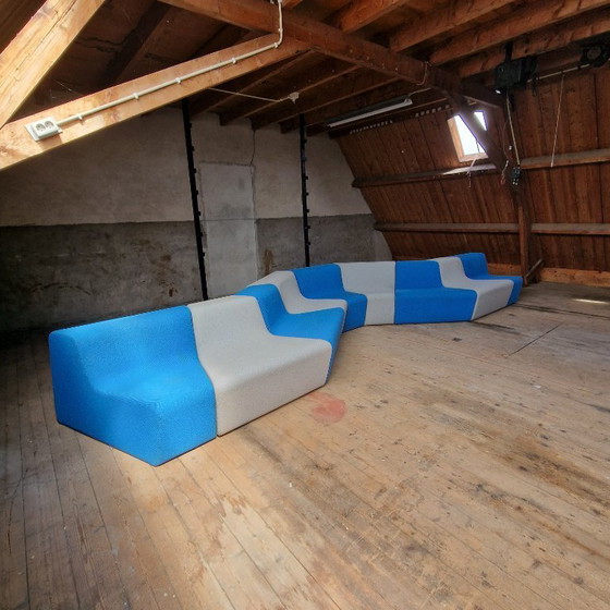 Image 1 of Large Modular Sectional Sofa with 9 Elements