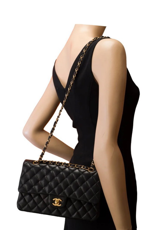 Image 1 of Tasche CHANEL Timeless/Classique en Cuir Noir - 103460