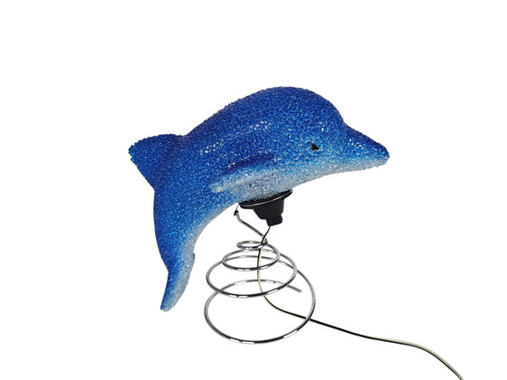 Image 1 of Delphinlampe - Tischlampe - Gummi - Metall - 90er Jahre