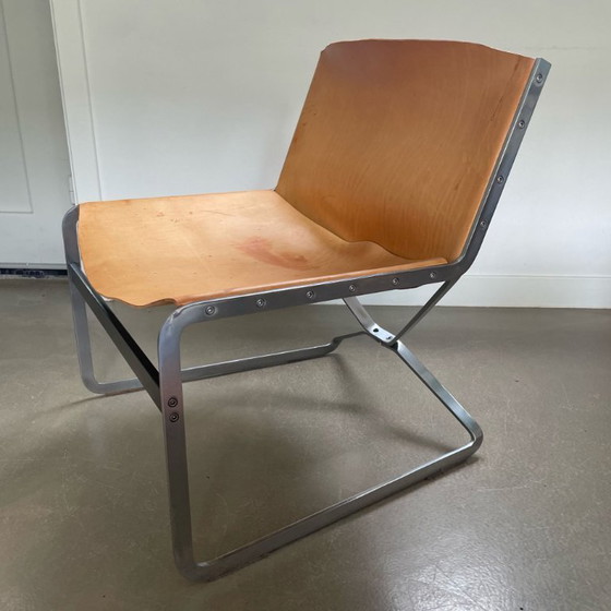Image 1 of Loungefauteuil, model ‘Ra’, ontwerp Pierre Thielen, Studio Industrial Design voor Metz & Co, jaren 60