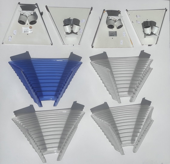 Image 1 of 4x lampade da parete Artemide 'Pergamo 38' di Angelo Mangiarotti