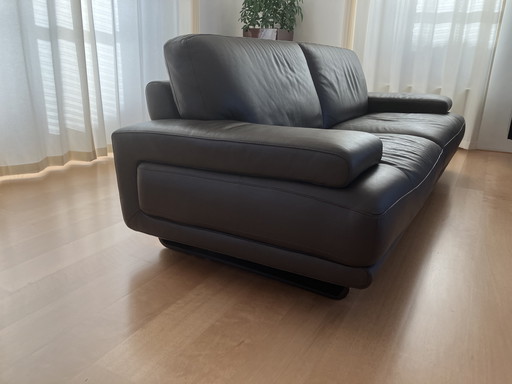 Natuzzi Canapé 3 places en cuir (2x)