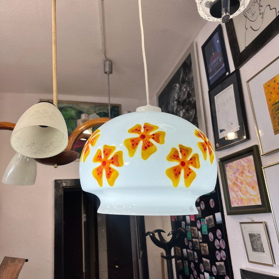 Image 1 of Hängelampe, VEB Beleuchtungsglaskombinat Görlitz, Deutschland, 1970er Jahre