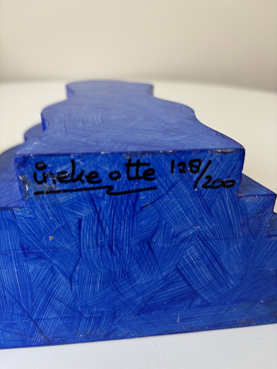 Image 1 of Boekensteunen “blue clouds” Ineke Otten Dutch design 