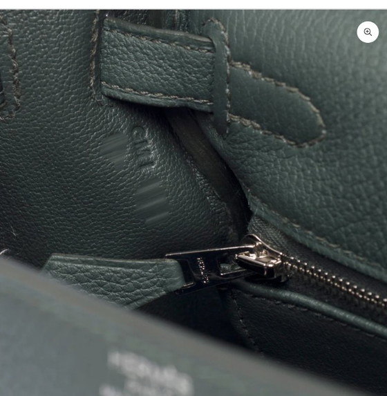 Image 1 of Sac Hermes Kelly 25 en Cuir Vert - 103493
