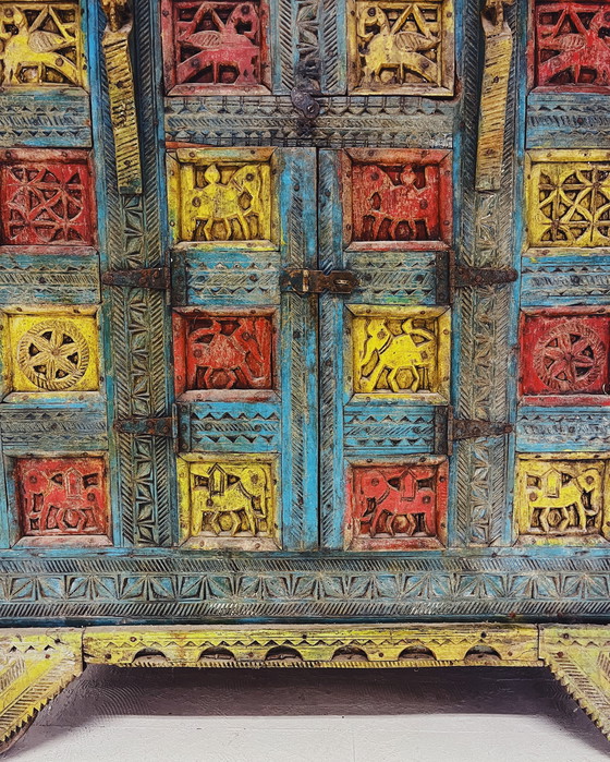 Image 1 of Antique Bridal Chest from India
