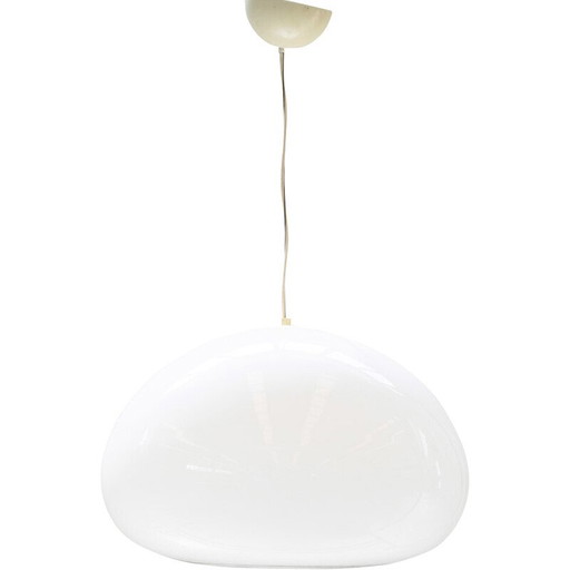 Vintage black and white pendant lamp by Pier Giacomo and Achille Castiglioni for Flos, 1965