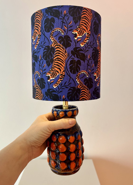 Image 1 of Upcycled table lamp from West Germany, Pop-Art vase by Bay Keramik
