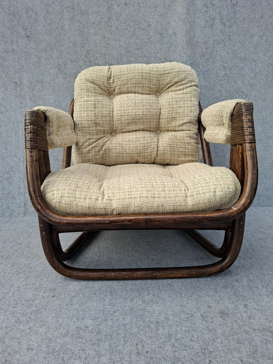Fauteuil en Bambou – Rotin, Textile (photo 5 of 10)