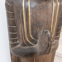 Bouddha debout en bois sculpté à la main, originaire de Thaïlande