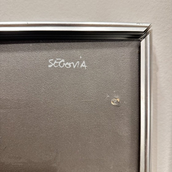 Image 1 of Acrylverf op canvas “Schaakbordlandschap”, Andrés Segovia, 20e eeuw – Argentinië / Spanje