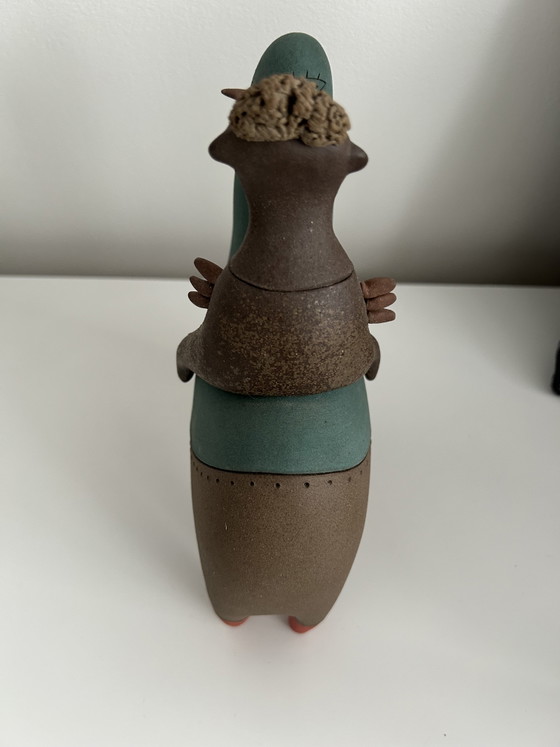 Scultura Grès Luciano Polverigiani - Ceramica Art Toy Firmata – Sculture (photo 3 of 5)