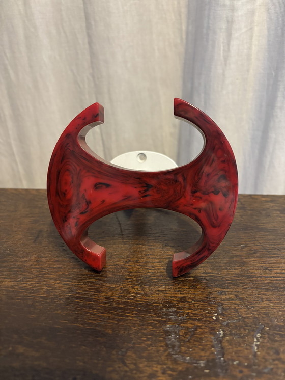 Image 1 of Catalina Bakelit Wandhaken – Space Age – pourriture marmoriert – DDR Design – selten – 60er/70er