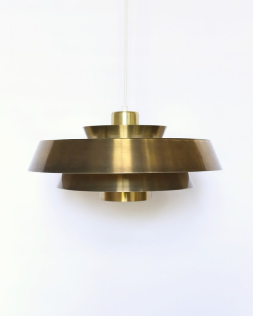 Vintage Danish brass pendant lamp Jo Hammerborg