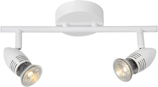 Foco de techo Lucide CARO-LED - 2x5W LED GU10 2700K - Blanco