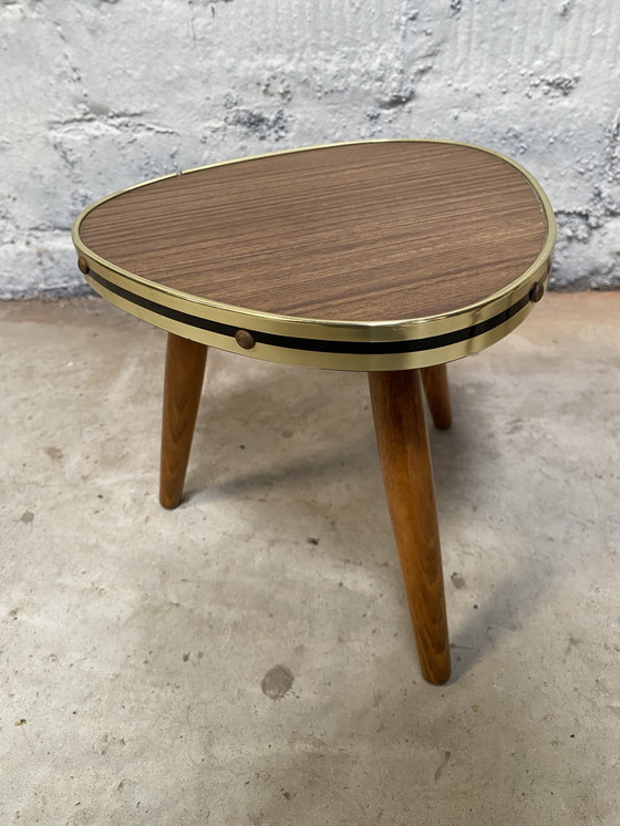 Image 1 of Brown Formica side table