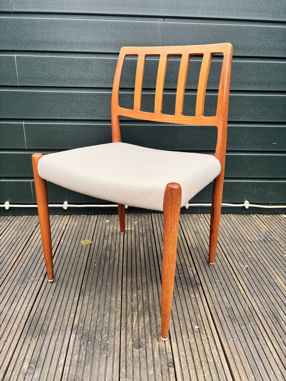 Image 1 of Set van 6 Niels Otto Møller eetkamerstoelen Model 83