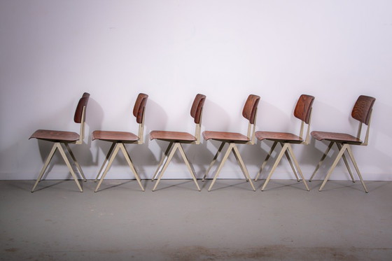 Image 1 of 12 sedie S16 di Galvanitas. Circa 1970.