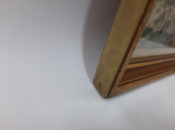 Image 1 of Vintage ingelijste litho - verliefd stel