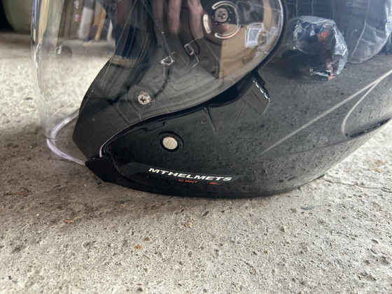 Casco jet MT Helmets nero, taglia L (59-60) – Regali, Textile (photo 4 of 8)