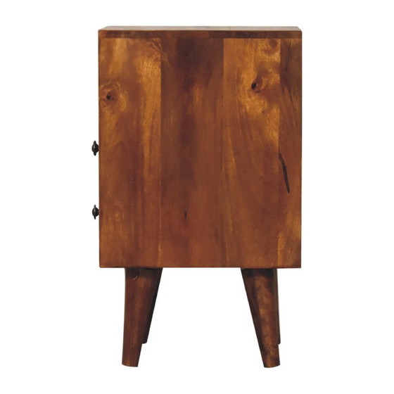 Mini Classic Chestnut Nachtkastje van Massief Mangohout – Mid-Century & Art Deco – Artisan, Wood (photo 9 of 10)