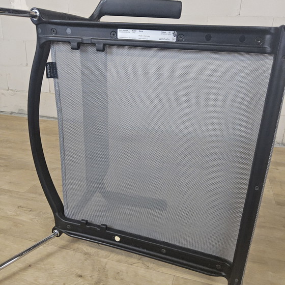 Image 1 of 2x sedia Wilkhahn Aline 230 con braccioli (impilabile) sedie di design / sedie da ufficio / sedie da sala da pranzo