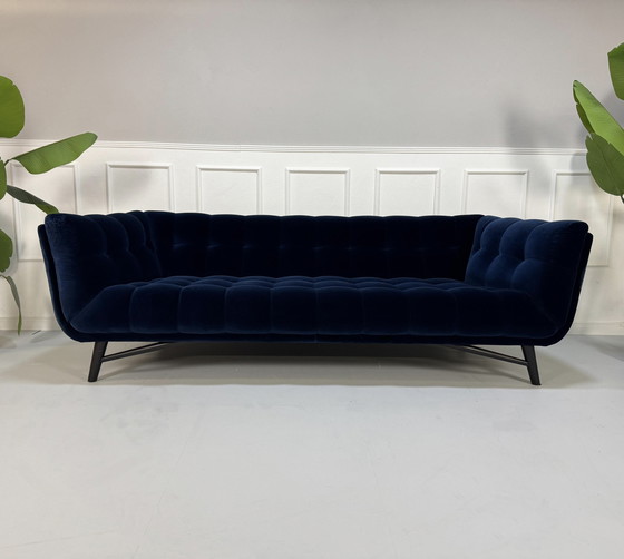 Image 1 of Sofá de diseño de 3 plazas perfil Roche Bobois Sofá de tela