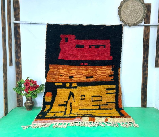 Einzigartiger marokkanischer Teppich aus Naturwolle 3x2 m – Teppiche & Läufer, Wool (photo 2 of 11)